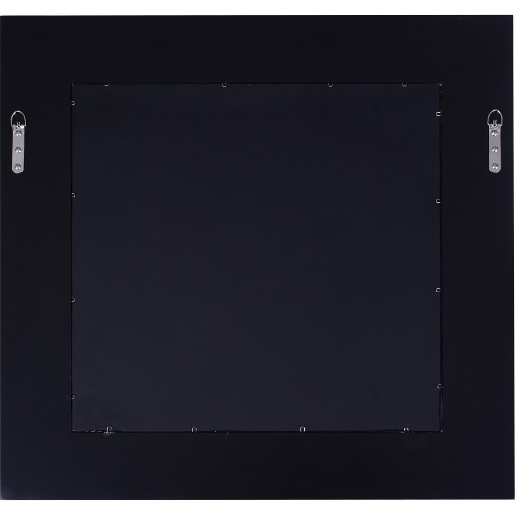 Offset Mirrored Paneled Framed Mirror-5