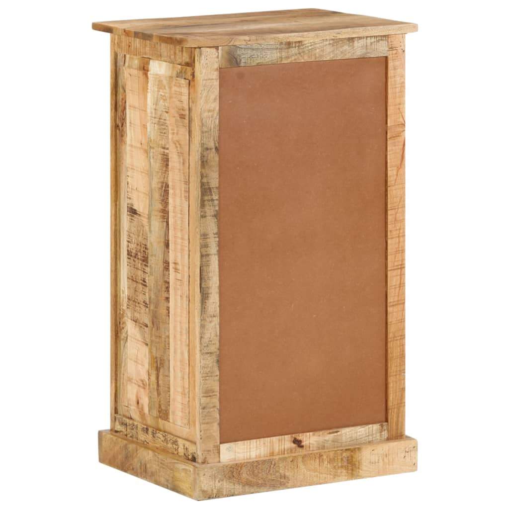 vidaXL 4-Layer Shoe Cabinet with Drawer Solid Rough Mango Wood-4