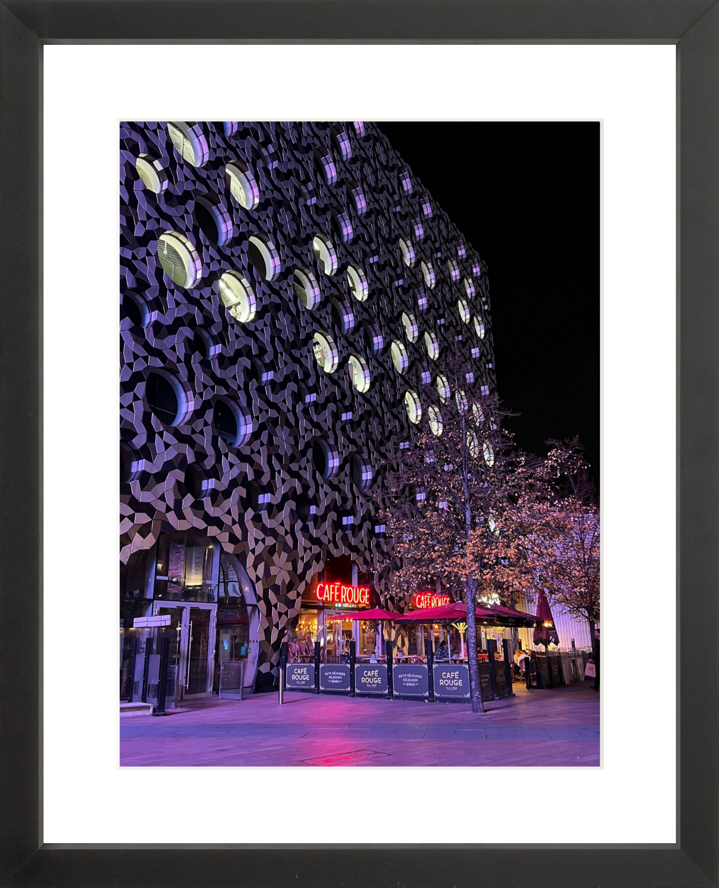 London Cafe 10x13 Framed Print