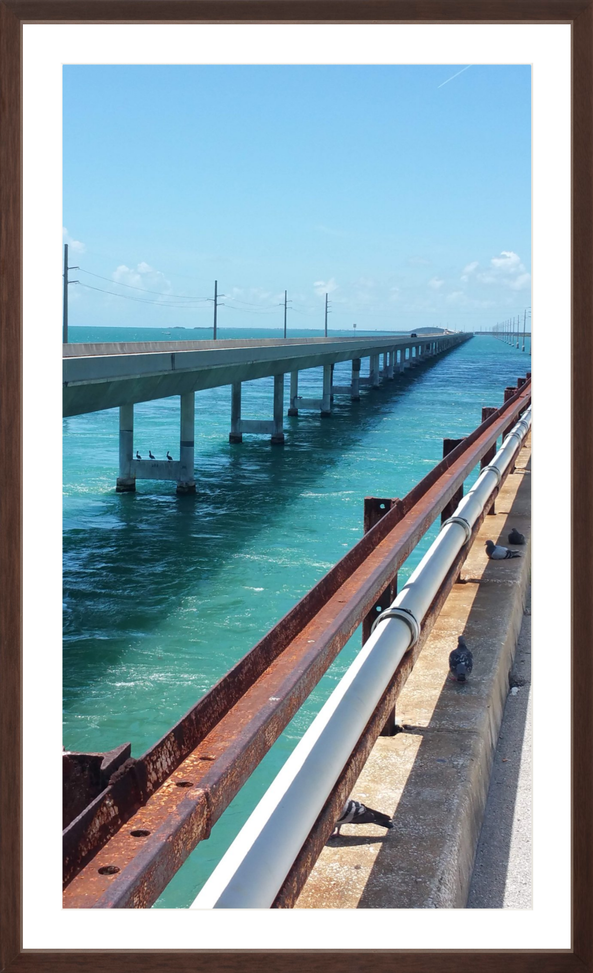 Seven Mile Bridge 18x32 Framed Print