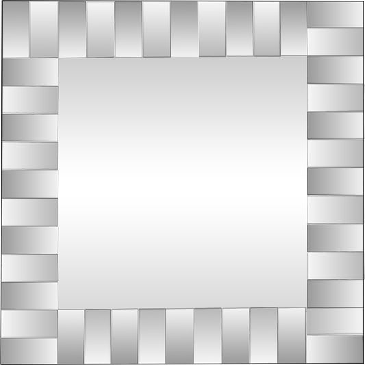 Offset Mirrored Paneled Framed Mirror-0