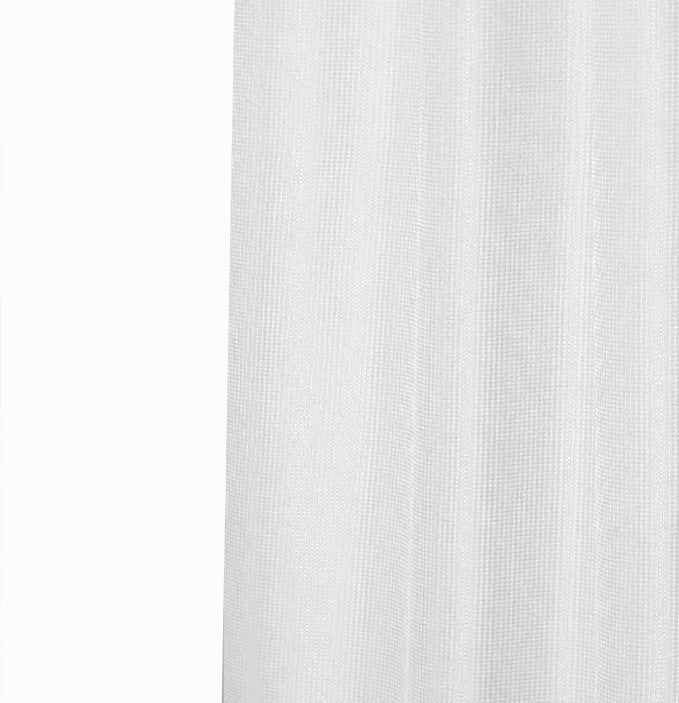 Luxurious White Waffle Weave Shower Curtain-5