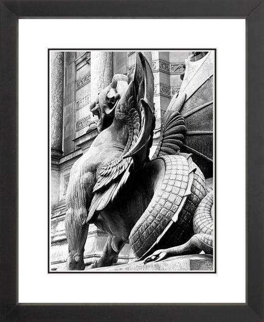 Winged Dragon of Fuente de San Miguel, Paris 8x10 Framed Print